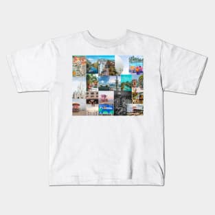 florida aesthetic collage Kids T-Shirt